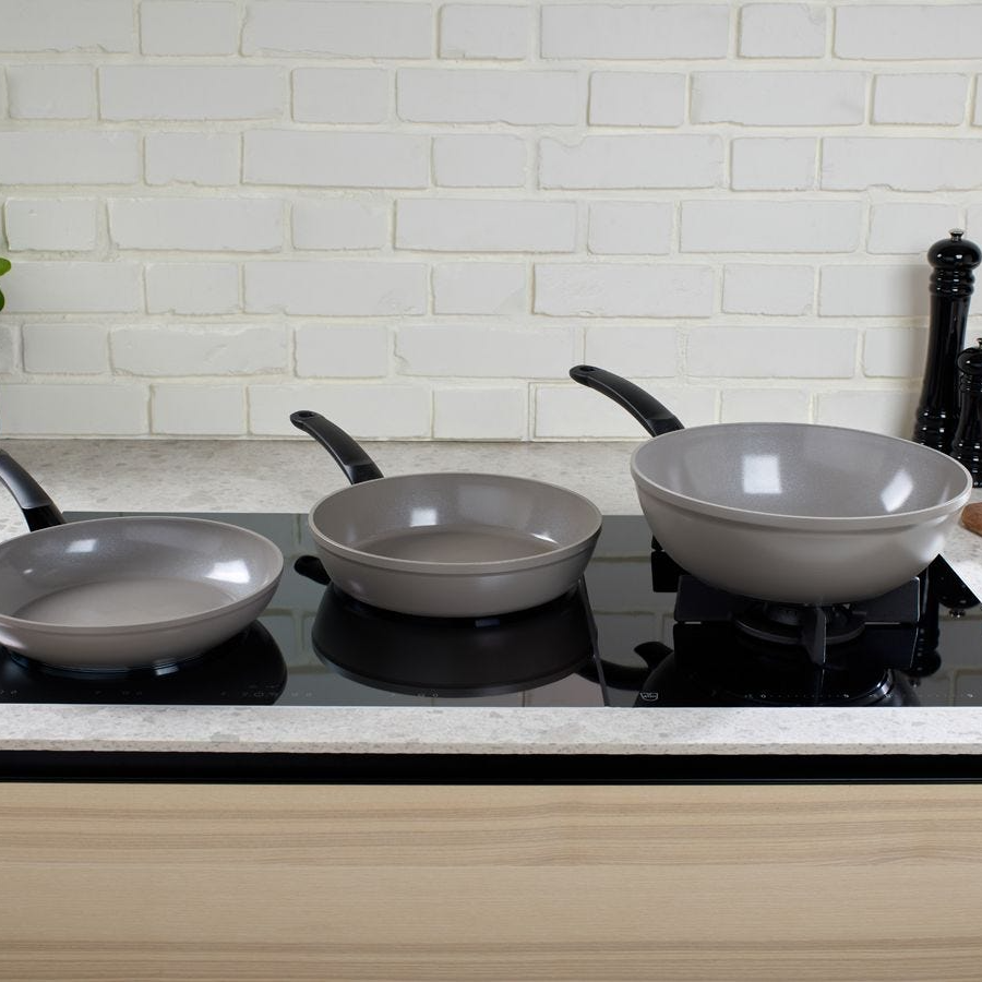 Ceratal Classic Warm Grey Ceramic Non-Stick Frying Pan