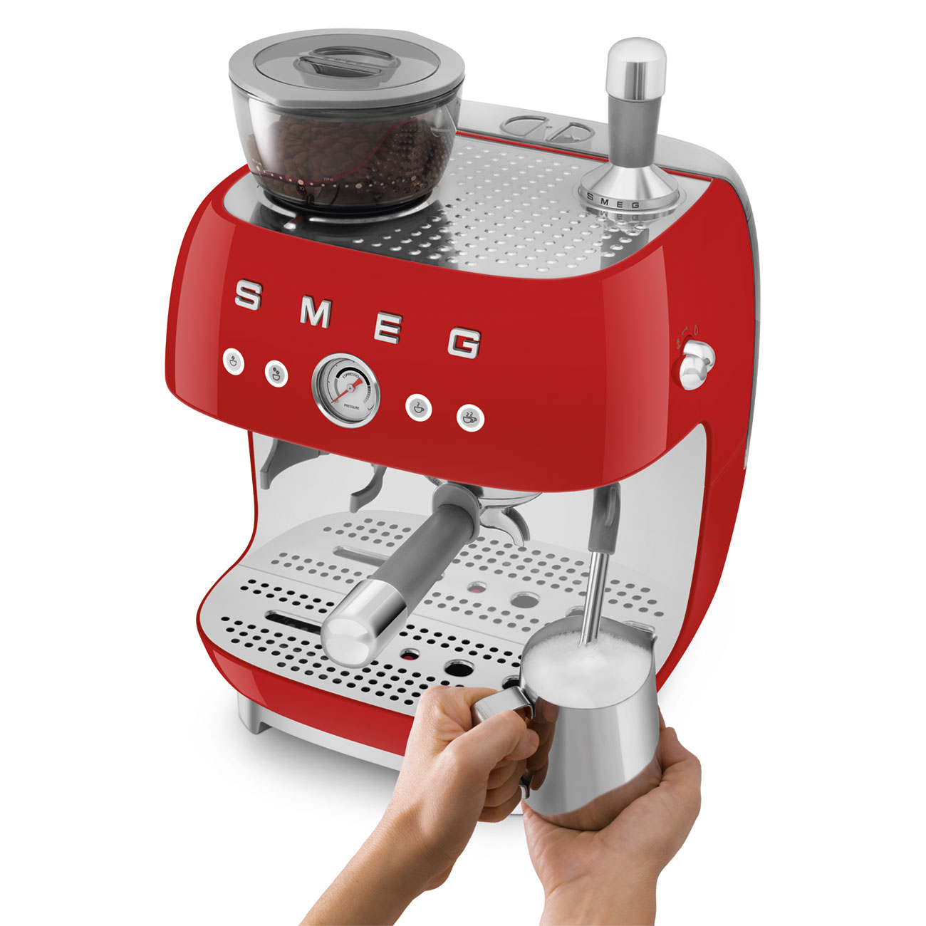 Manual Espresso Coffee Machine w/ Built in Grinder