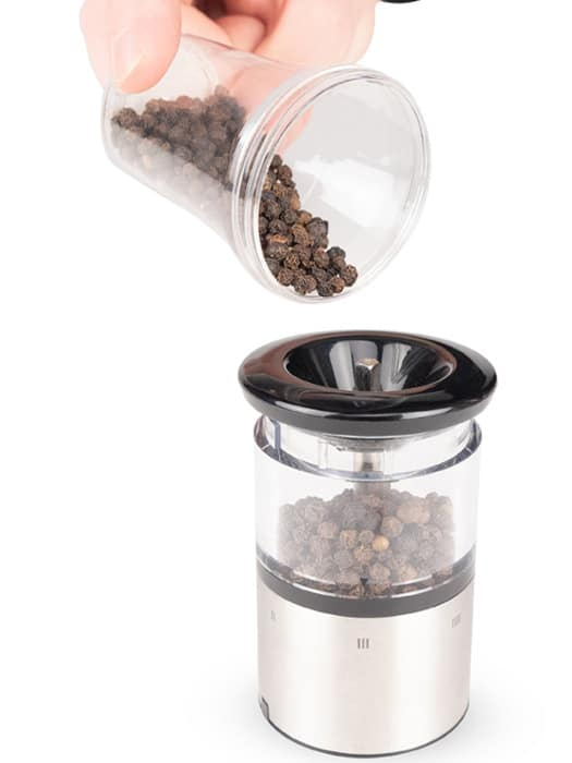 Elis Sense - Electric Pepper Mill In Stainless Steel u'Select 8 Inch