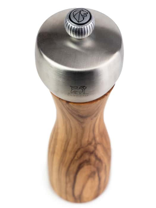 Fidji Manual Pepper Mill - Olivewood and Stainless 20 cm