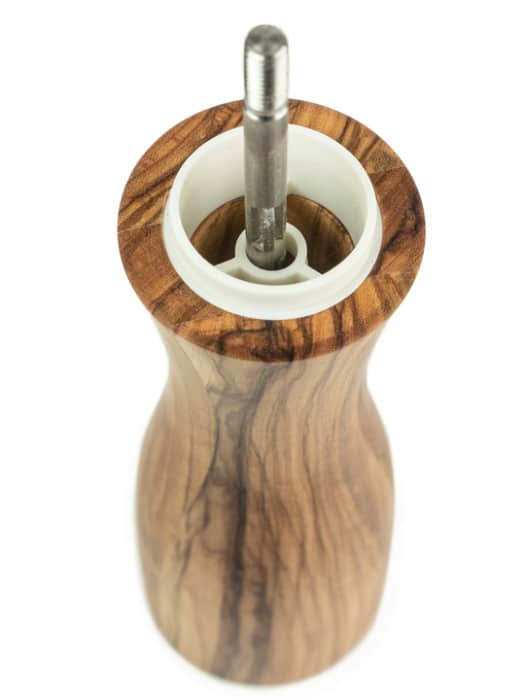 Fidji Manual Salt Mill - Olivewood and Stainless Steel - 20 cm