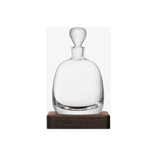 Islay Decanter 34 oz  With Walnut Base