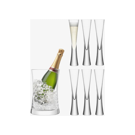 Moya Ice Bucket and Flutes (set of 6)