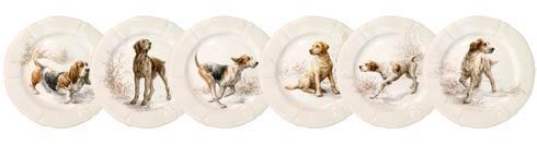 Sologne - Dessert Plates (Dog Collection)