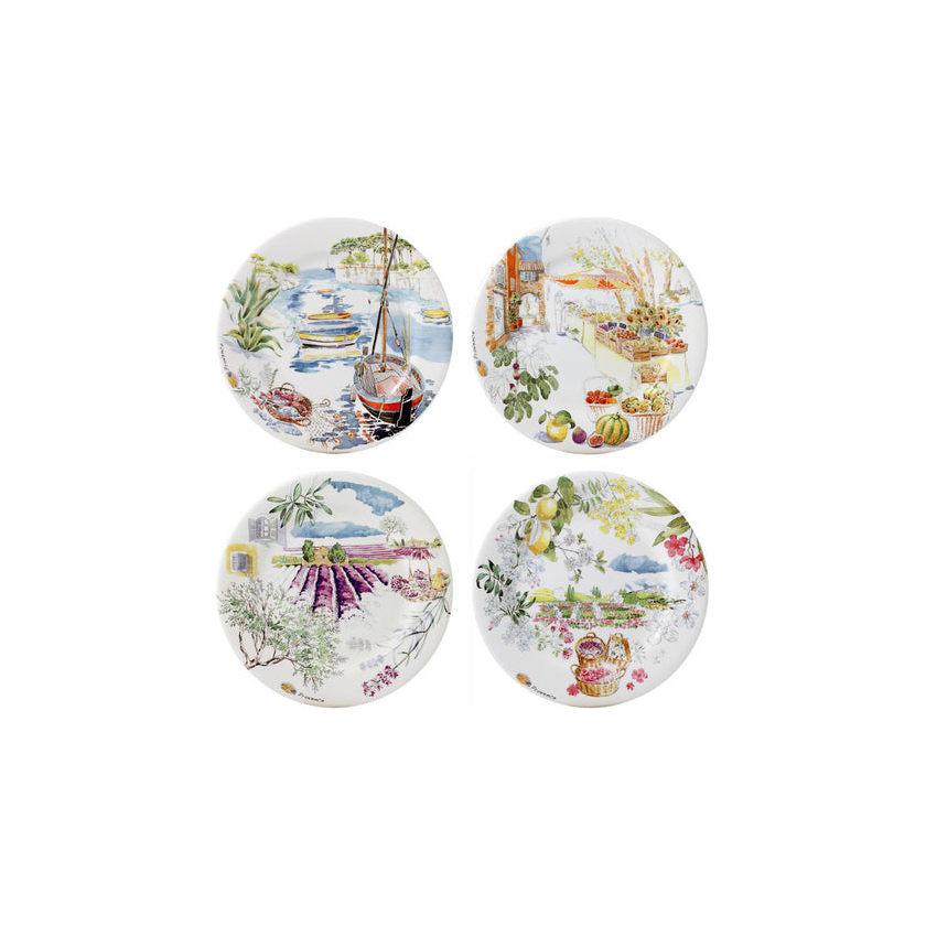 Provence - Dessert Plates, Set of 4 assorted