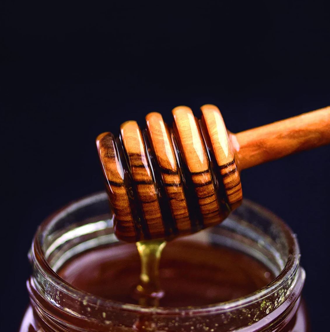 Olive Wood Honey Dipper
