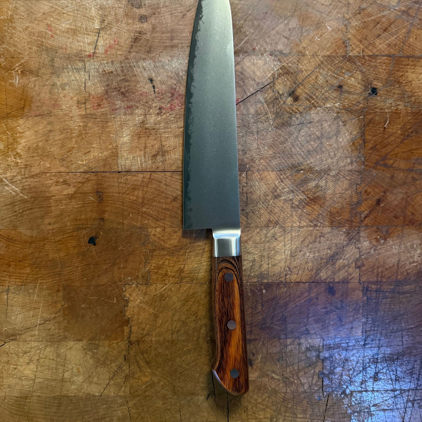 Tamahagane Kyoto 63 Layer-Damascus Wood Handle Japanese Chef's Gyuto Knife 210mm