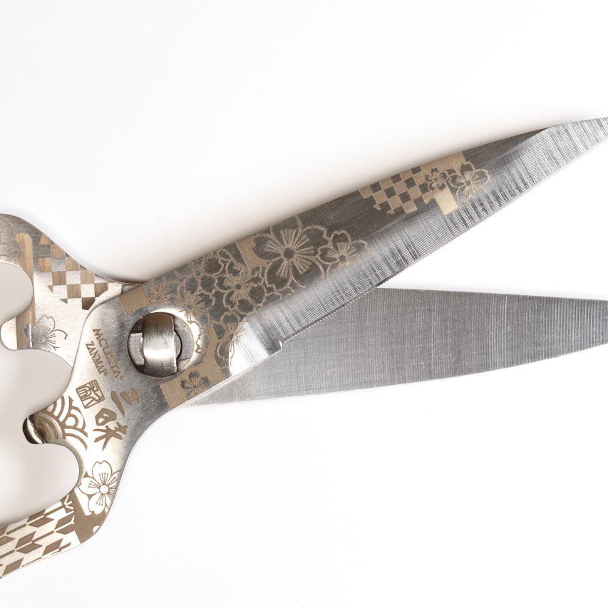Mcusta Zanmai Sakura 8.5" Kitchen Shears Scissors