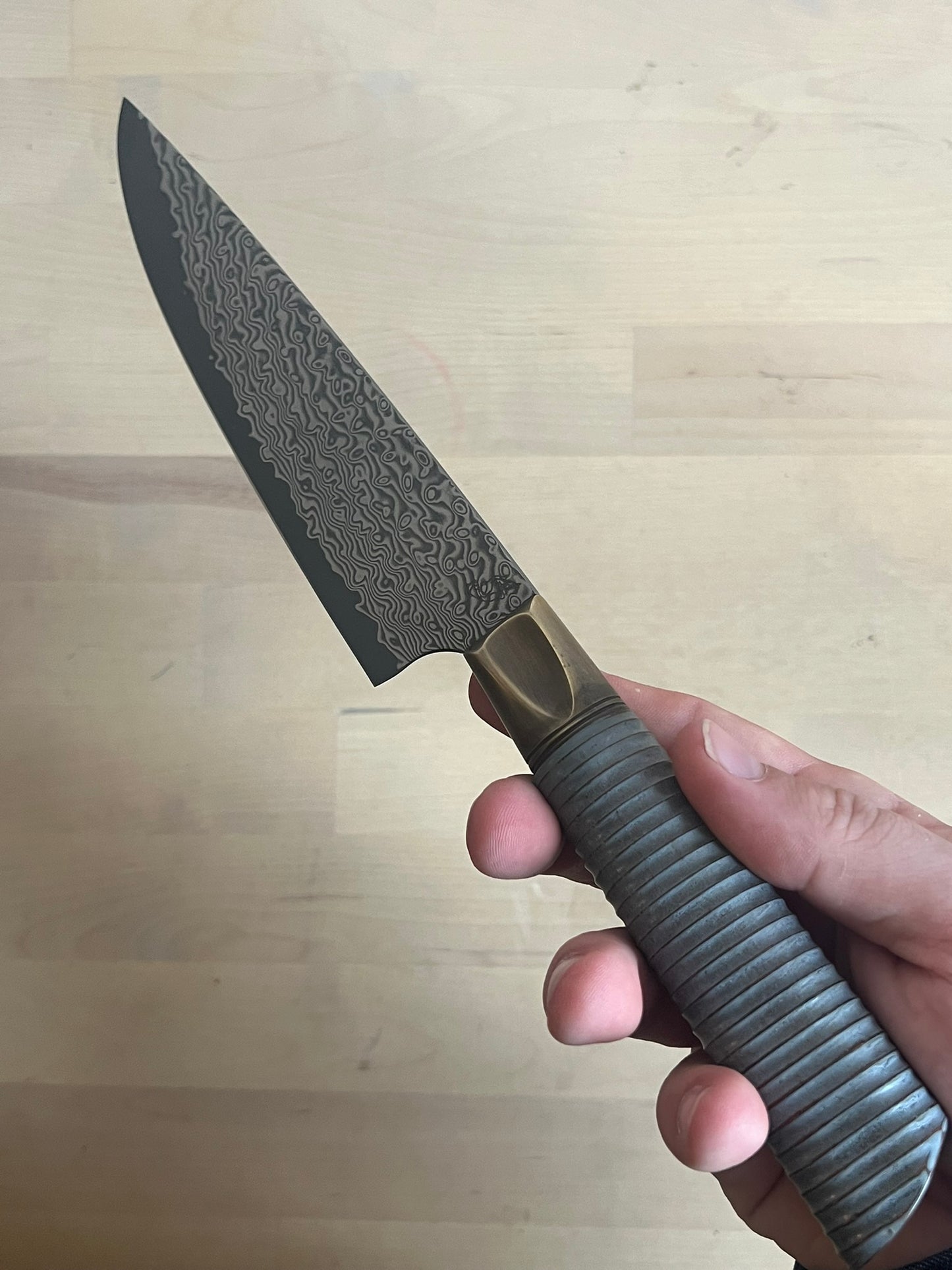 Primeaux 6.5" Petty - Damascus Blade - Farmhouse Ripple Handle