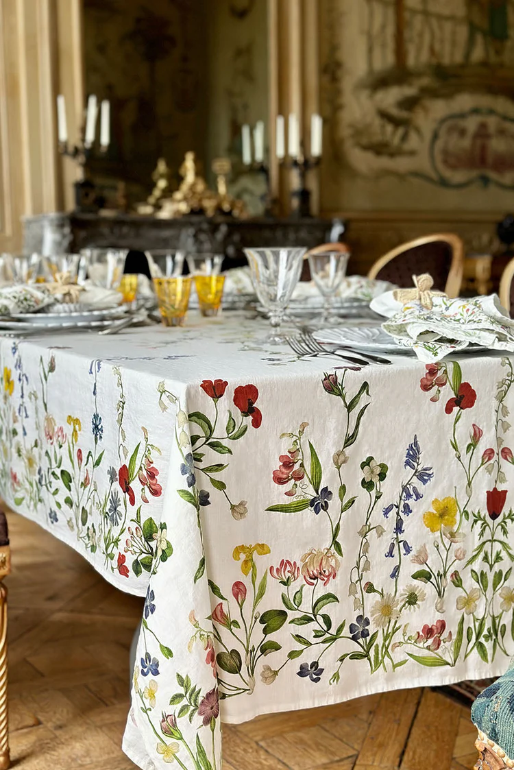 S&B x John Derian Botanical Wildflower Table Linen Collection