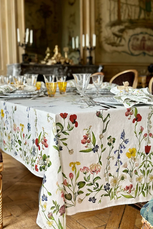 S&B x John Derian Botanical Wildflower Table Linen Collection