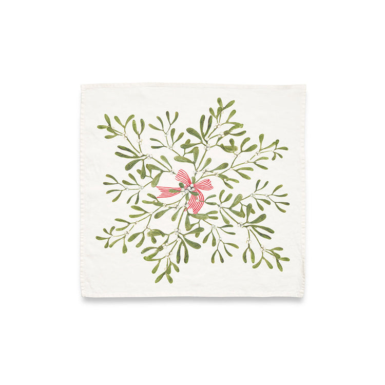 Summerill & Bishop Mistletoe Kiss Napkin - Thumbnail 2