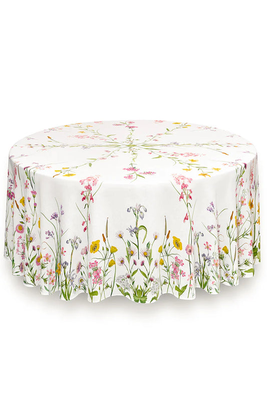 "Our June" Floral Linen - Tablecloth
