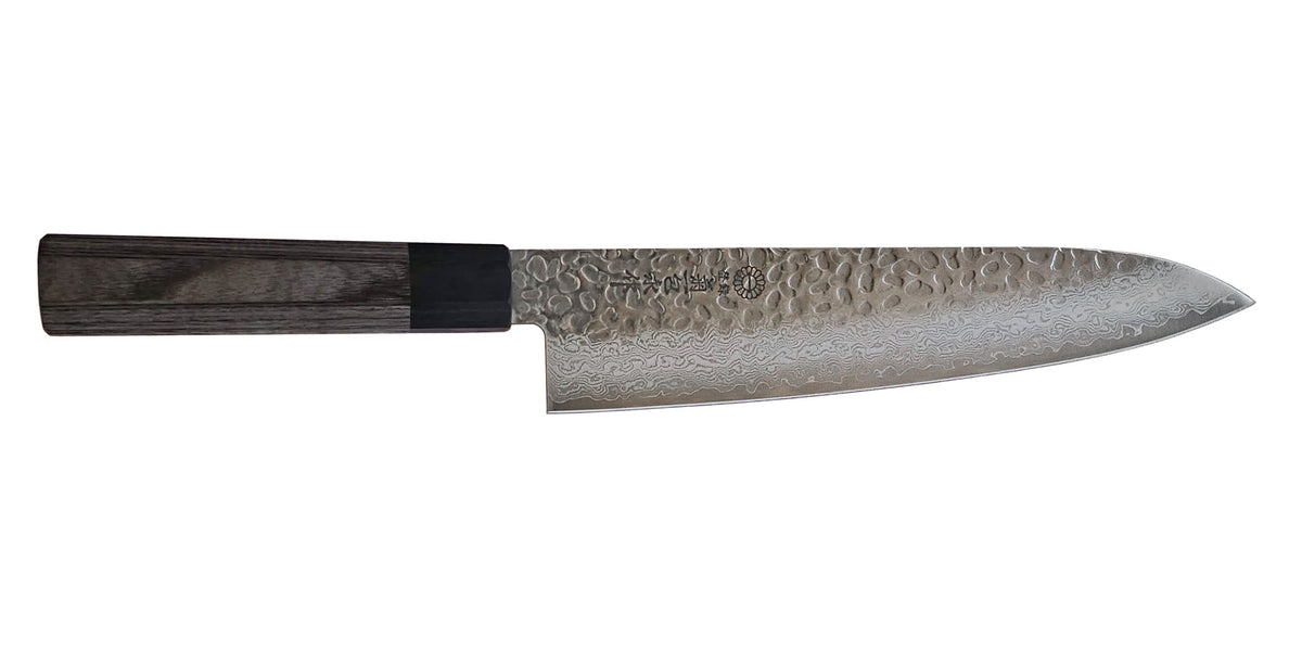 Gyuto 33 Layer Damascus Tsuchime 8"