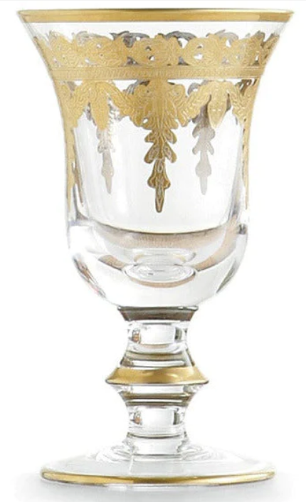 Vetro Gold Water / Wine Glass