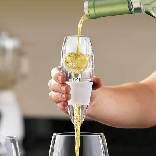 White Wine Aerator - Pourer with Base