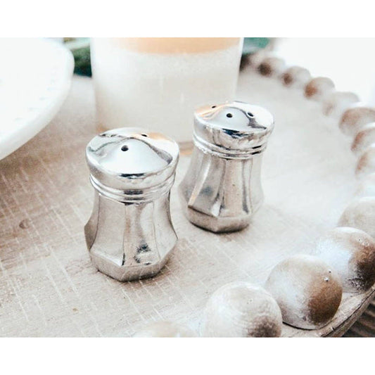 Mini Pewter Salt and Pepper