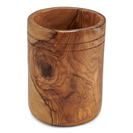 Olive Wood Utensil Holder