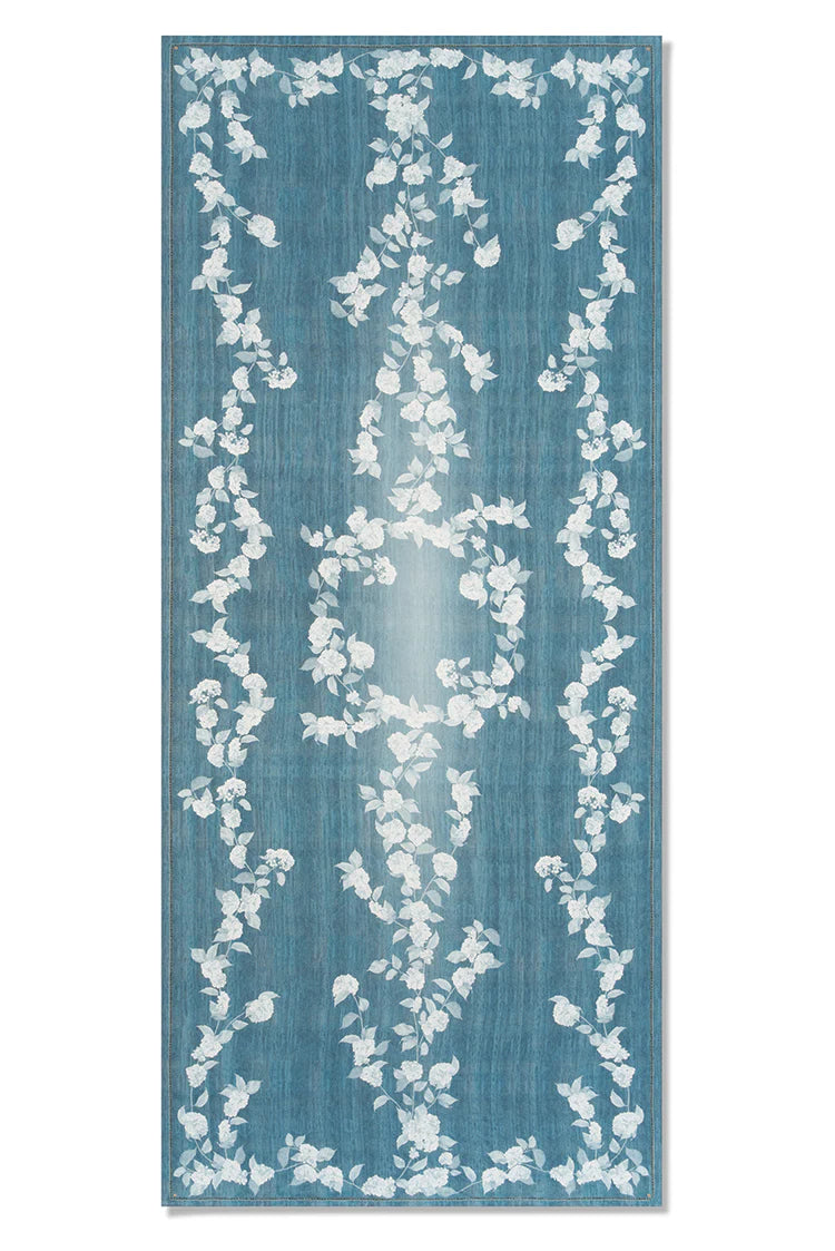 S&B x Blackberry Farm Denim Hydrangea Linen  Collection