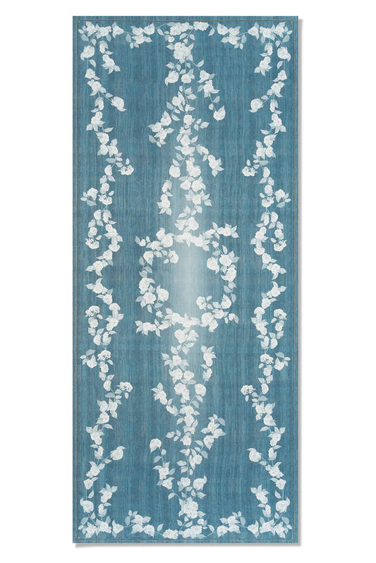 S&B x Blackberry Farm Denim Hydrangea Linen  Collection