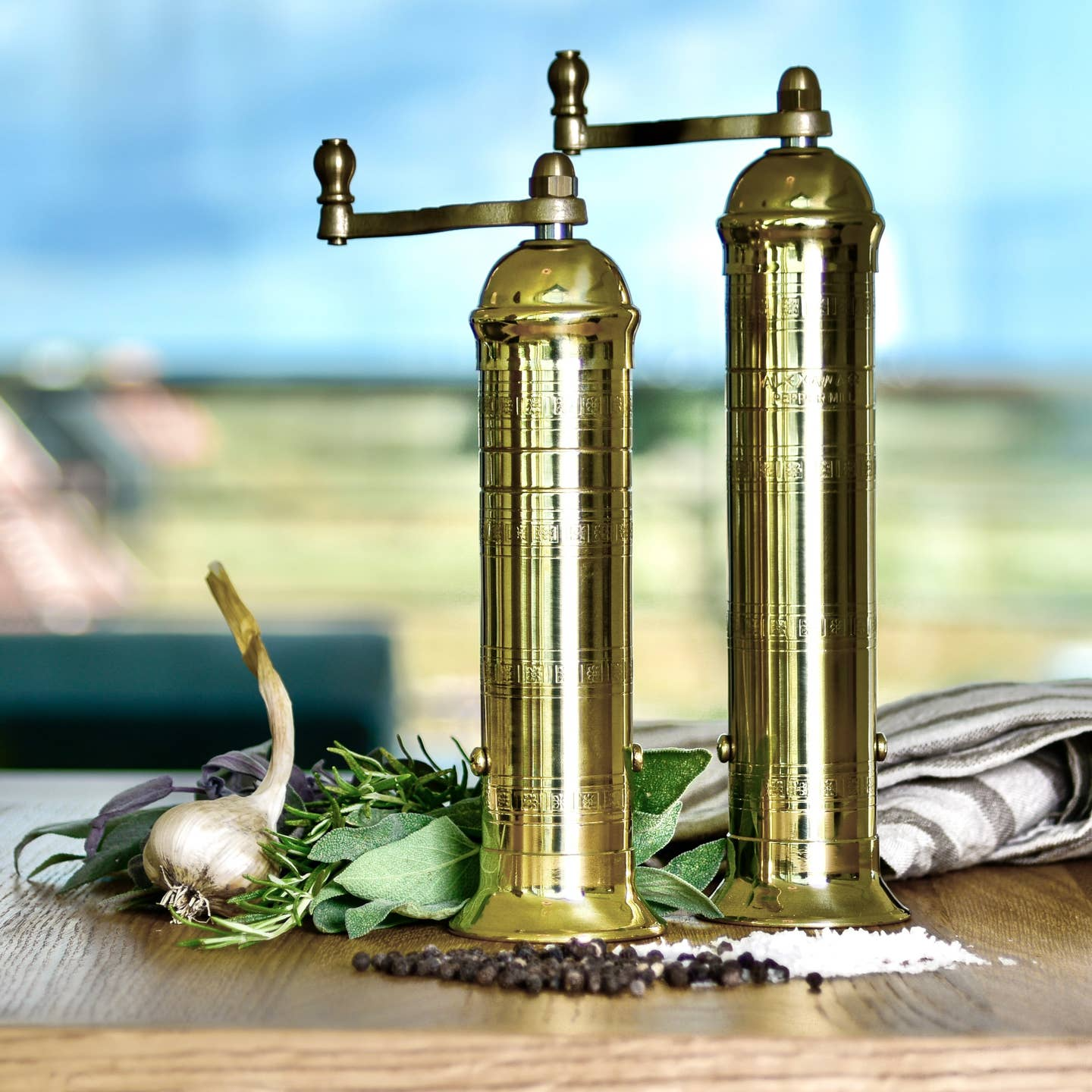 The Original Brass Mill - 8" Salt Grinder