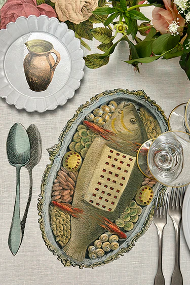 S&B x John Derian Feast Table Linen Collection