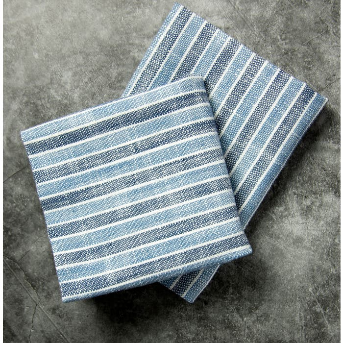 Napkins - Gila Cotton -Blue/Navy Stripes