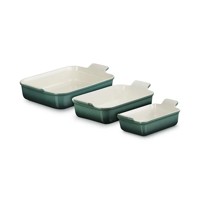 Heritage Rectangular Dishes - Set of 3