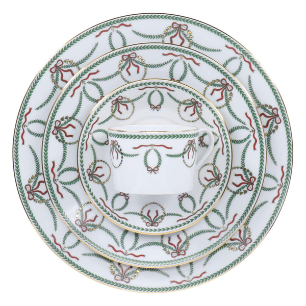  LIMOGES 『CHEVERNY』　大皿　5枚 Royal Limoges Cheverny Noel Dinner Plate – Good Kinsmen