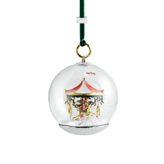 Ornament - Merry-Go-Round Snow Globe