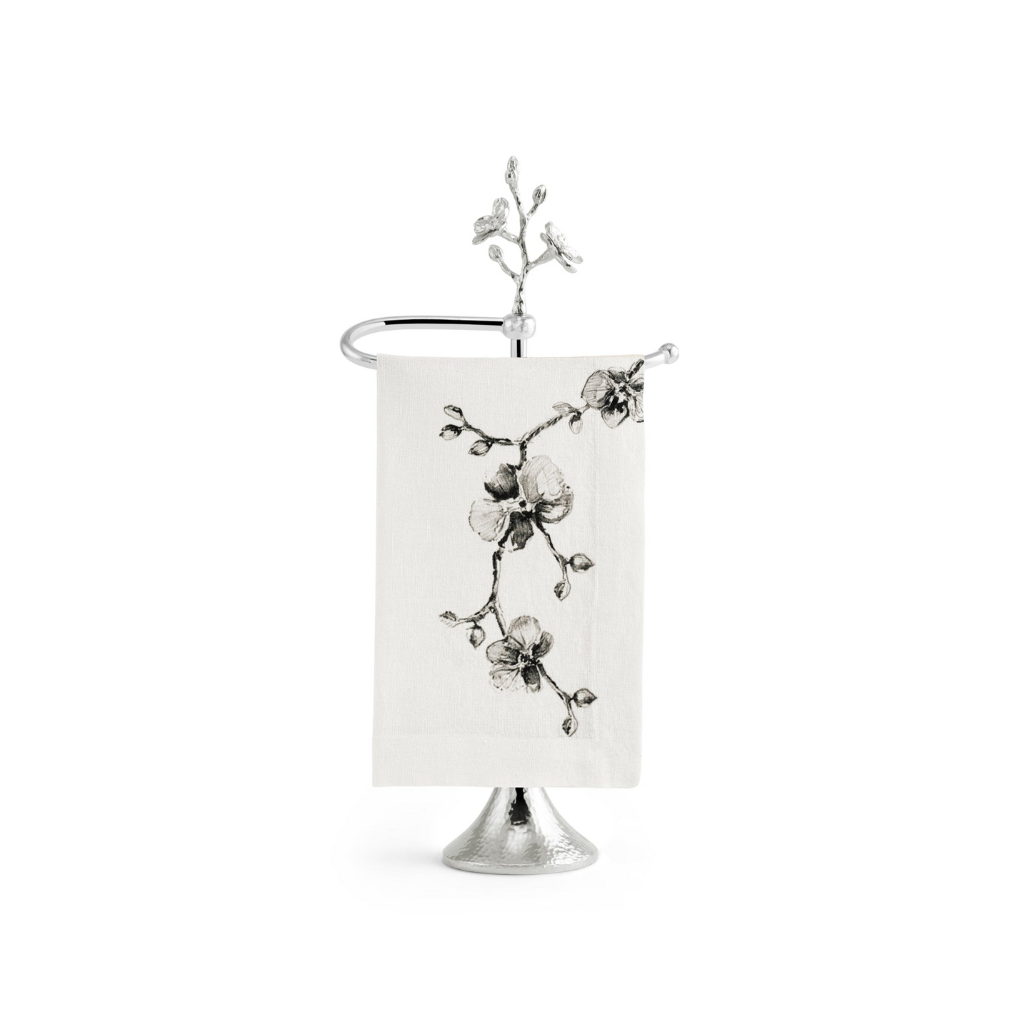 White Orchid Fingertip Towel Stand