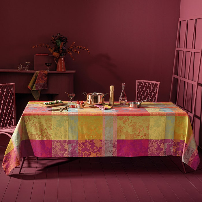 Mille Sous Bois Automne Jacquard Tablecloth 71"x118"