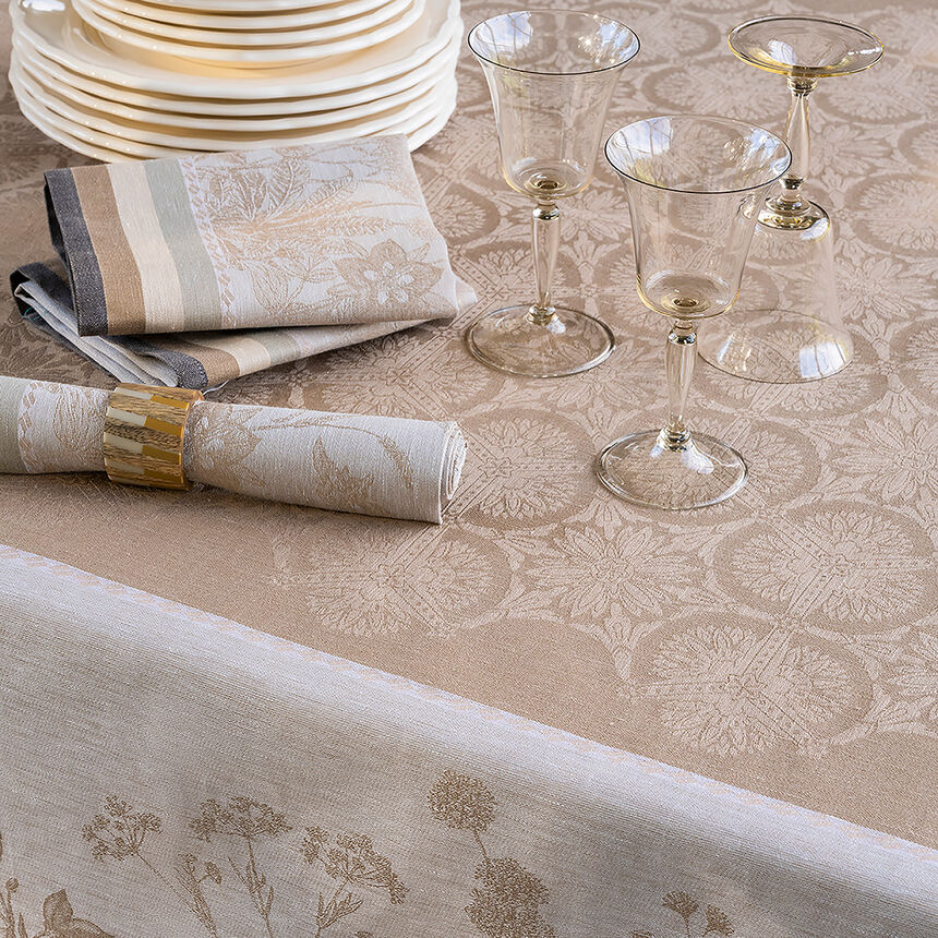 Tablecloth - Instant Bucolique Beige Linen