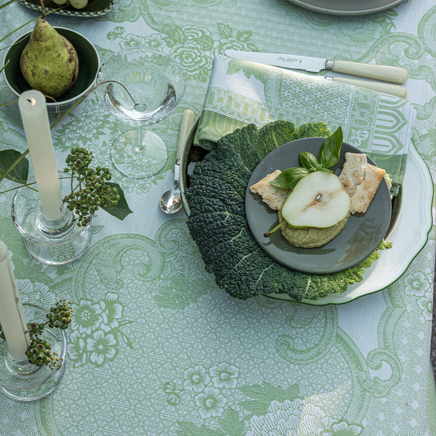 Tablecloth - Promenad Imperia Green Cotton