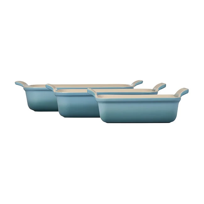 Heritage Rectangular Dishes - Set of 3