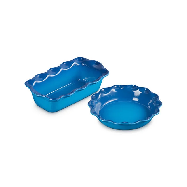 Heritage Fluted Pie & Loaf Dish - Set of 2