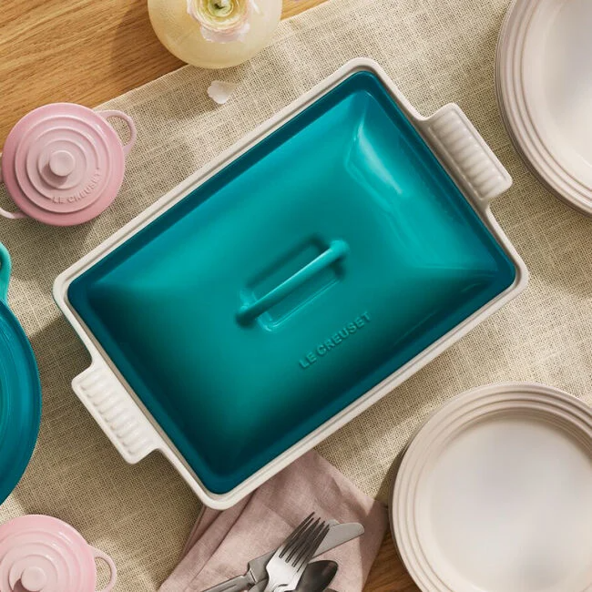 Heritage Rectangular Covered Casserole - 4qt