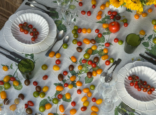 Tomato Verte Linen Collection