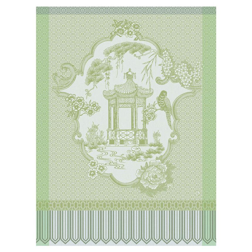 Tea towel - Promenade Impériale Cotton Green