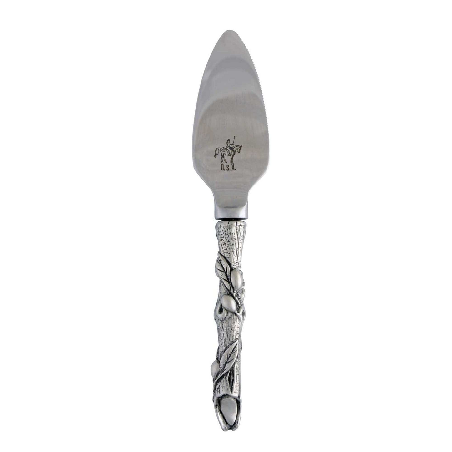 Olive Grove Pewter Handle Cheese Triangle