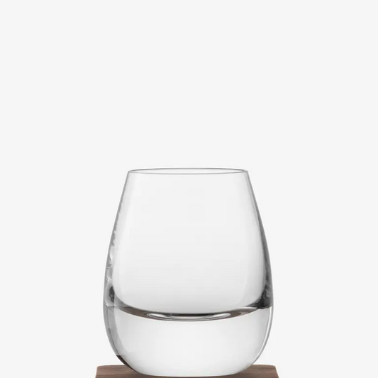 Islay Whiskey Tumber with Walnut Coaster set of 2