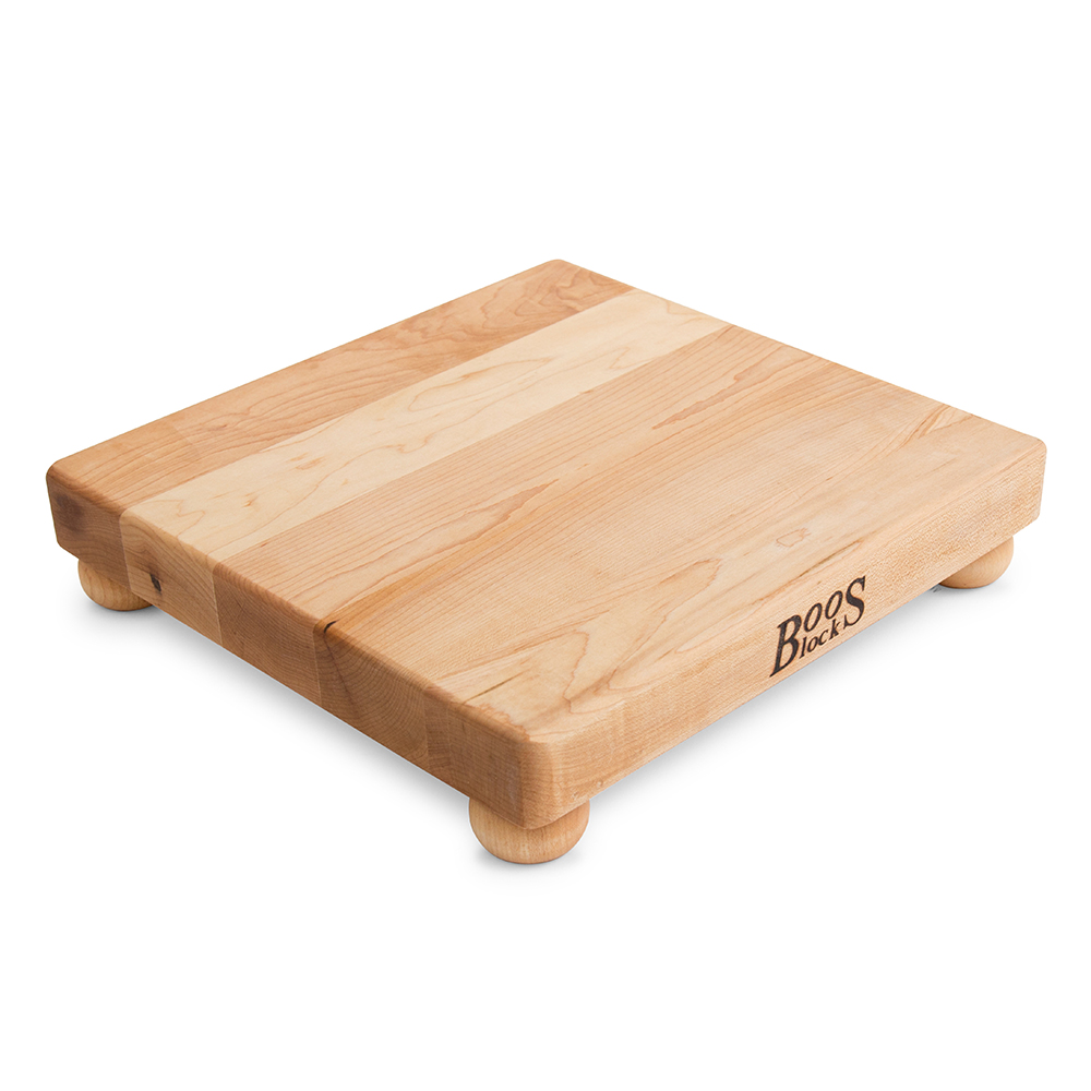 Maple Square Cutting Board With Maple Feet 1-1/2" Thick (B Series)