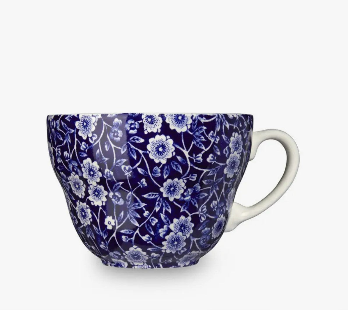 Blue Calico Breakfast Cup