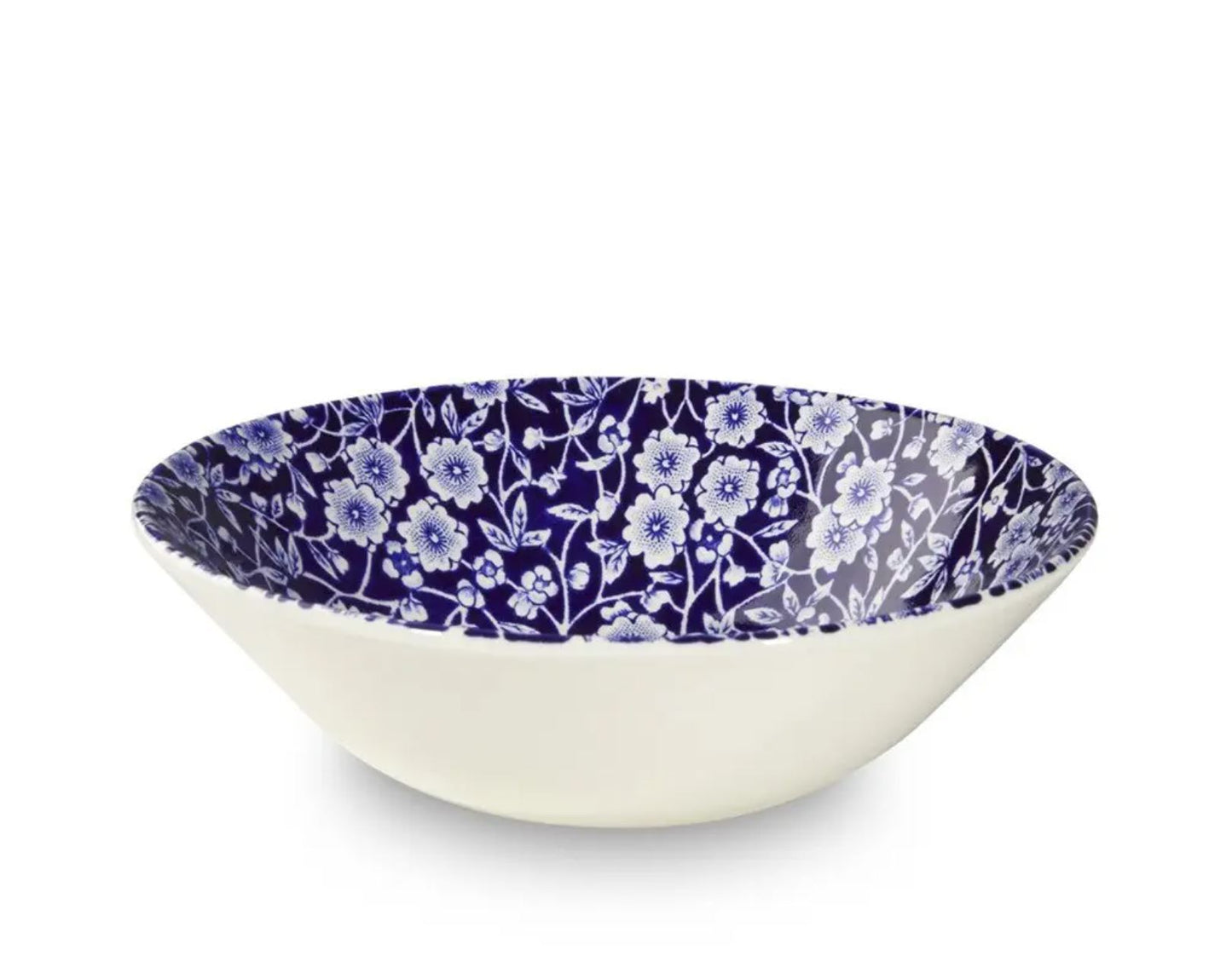 Blue Calico Cereal Bowl
