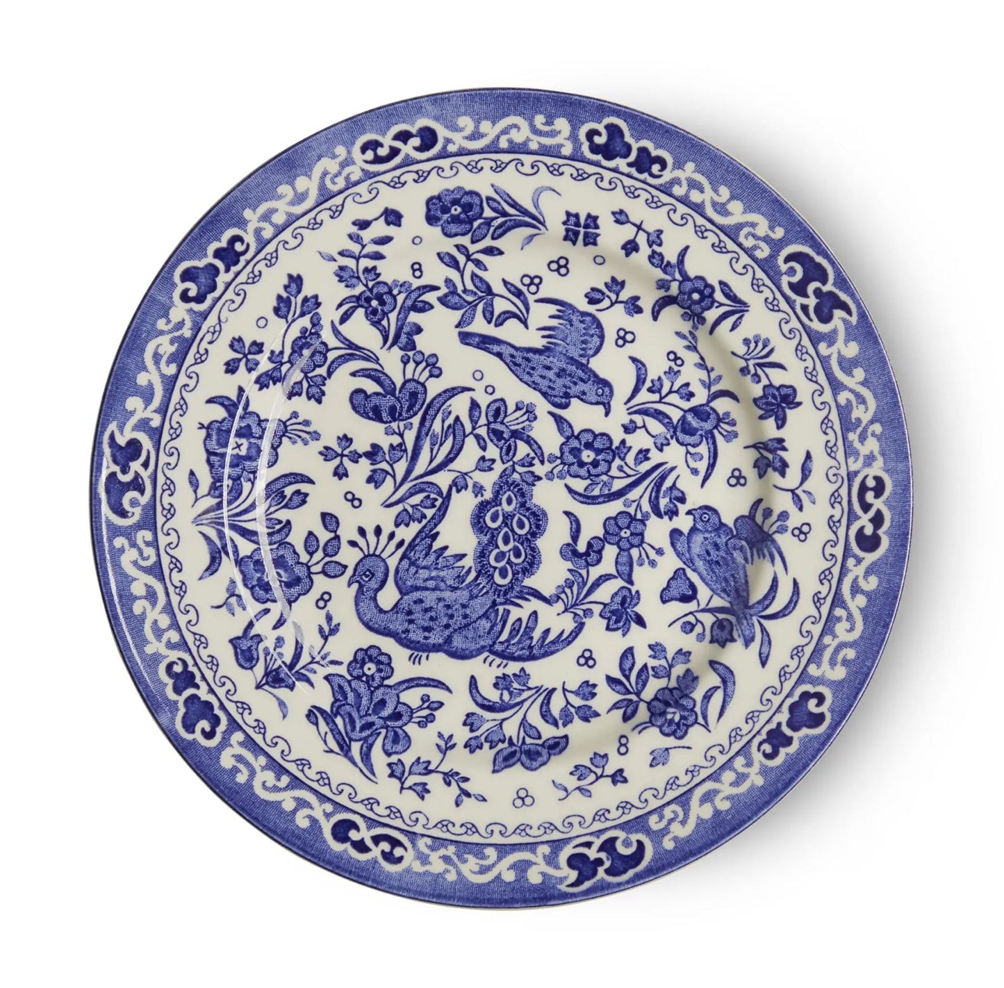 Blue Regal Peacock Medium Plate