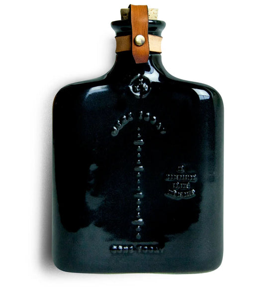 Ceramic Flask Black - Made in USA