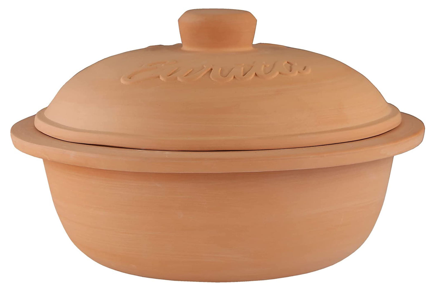 Eurita Round Clay Cooking Pot and Dutch Oven -  4 Quart