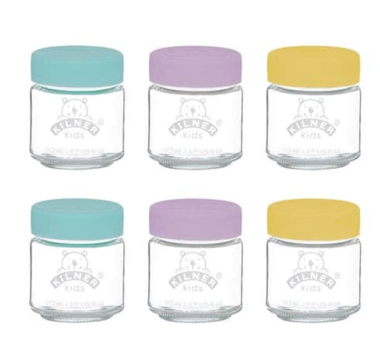 Set Of 6 Baby Food Jars - 3.7 oz