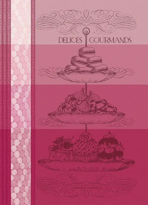 Kitchen Towel - Delices Gourmands Rose