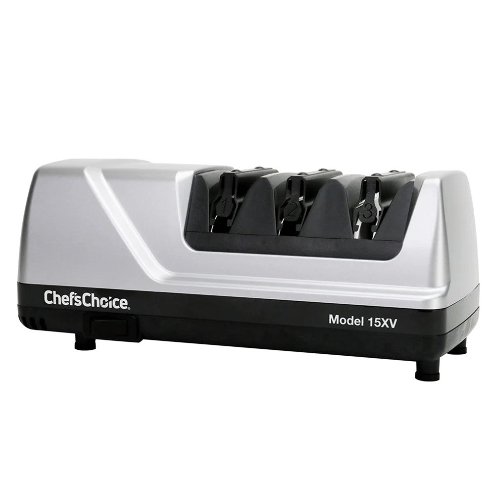 Chef's Choice Model 15XV 3-Stage Professional Electric Knife Sharpener, Platinum